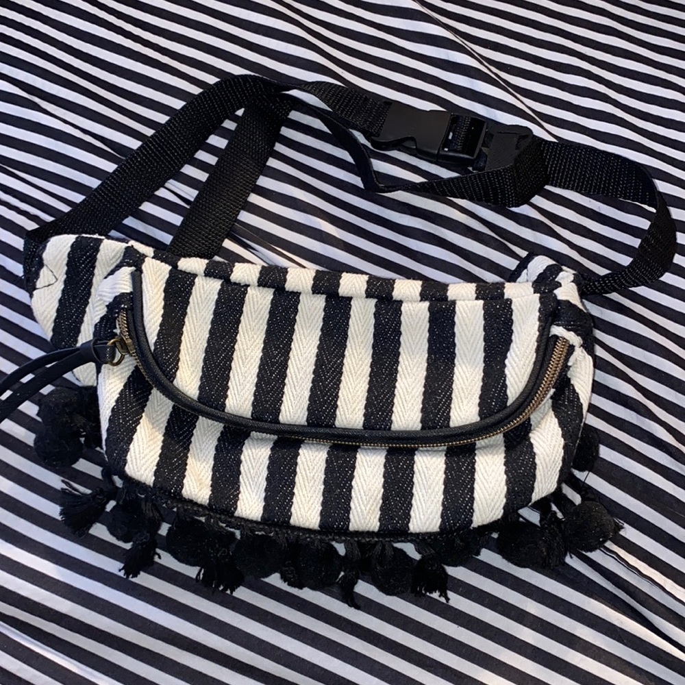 Striped Fanny pack